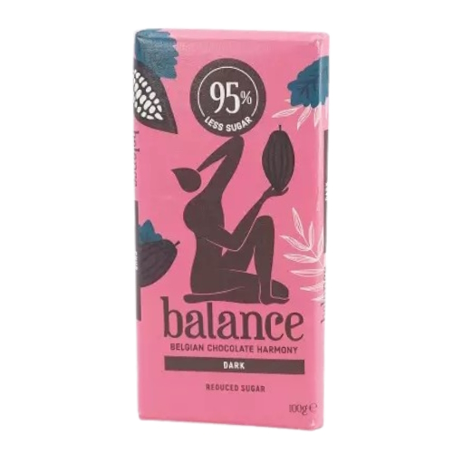 Dark Reduced Sugar Bar Balance Chocolate 100g